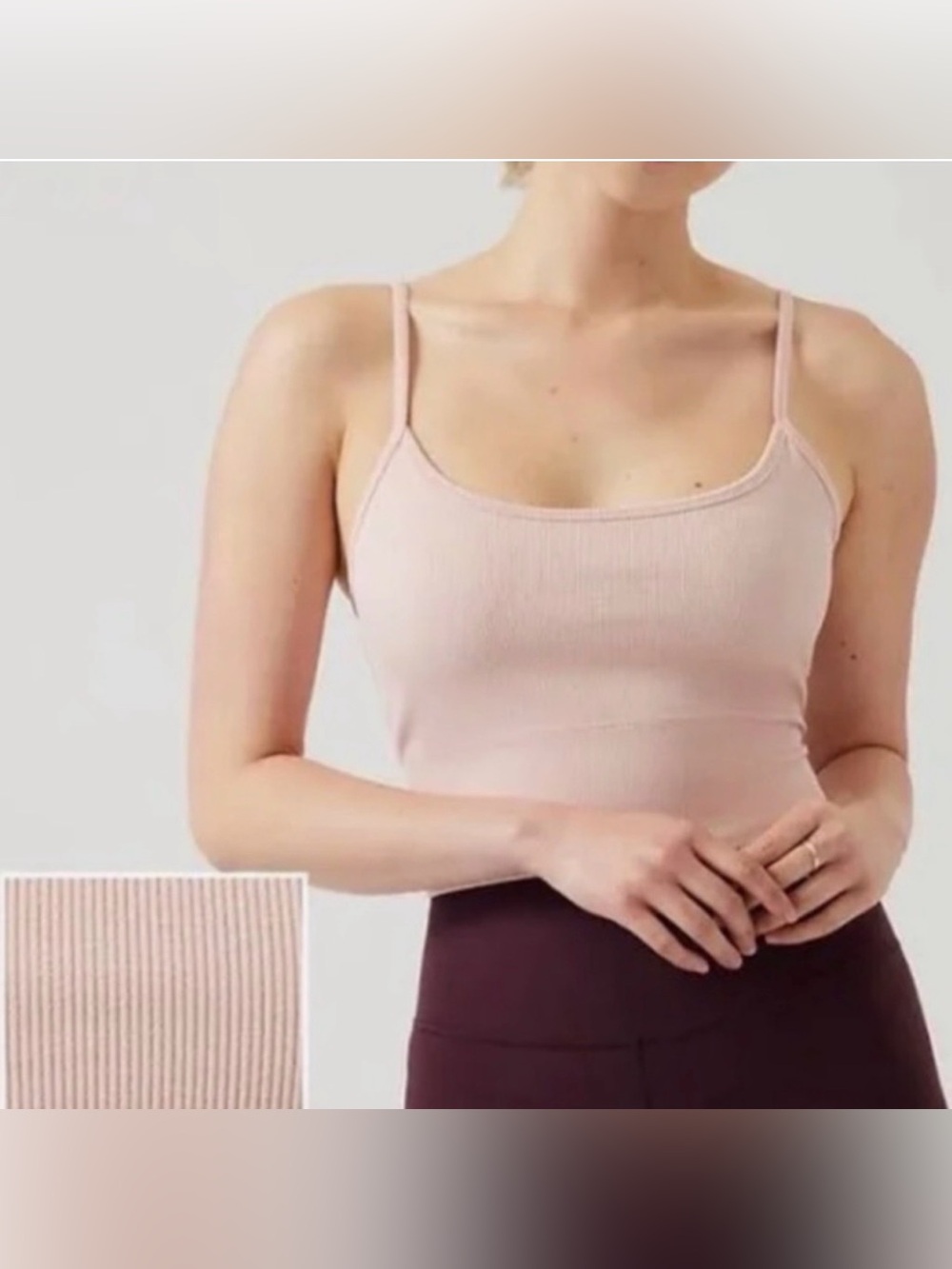 Athleta Aurora Cami Pink Small